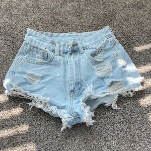 denim shorts